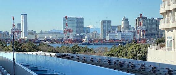 Mt Fuji seen from Yurikamome